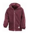 R160B Kids Reversible Fleece Jacket Burgundy / Burgundy colour image